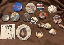 Vintage 1980s Police Duran Duran  Cheap Trick BOC Pinback Buttons Lot Of 17 picture