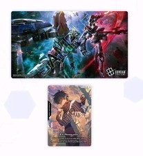 GUNDAM TCG Presale Official Playmat & Card Set - Mobile Suit Gundam 00 ENGLISH picture