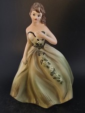 Napco lady vase green #c 5363  8