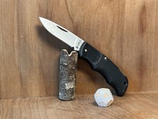 CUTCO 1886 440A High Carbon Black Handle Plain Blade Lockback Knife EXCELLENT picture