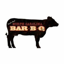 DAD'S REAL NORTH CAROLINA BAR B QUE BBQ COW SHAPED 28