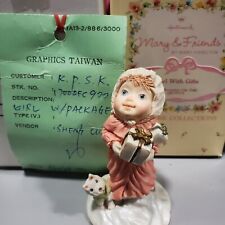 Hallmark Mary & Friends Figurine *Girl with Gifts Sample*Signed by Don Palmiter picture