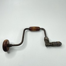 Vintage Early Carpenter's Bit Brace Manual Hand Crank Drill picture
