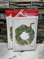 Vintage Sangamon Holiday Stationery Set 12 Blank Cards & Envelopes 2 Packs picture
