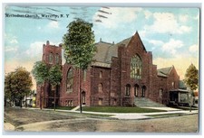 1923 Methodist Church Chapel Exterior Building Waverly New York Vintage Postcard picture