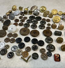 Vintage US Military Button Collection Lot Of (85) Civil War-World War 2 Eras picture