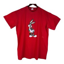 1998 Looney Toons T Shirt One Size Fits Most VTG Bugs Furry 3D picture