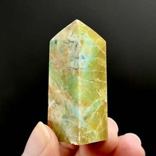 1.9in 26g Rare Blue Opalized Petrified Wood Tower, Indonesia picture
