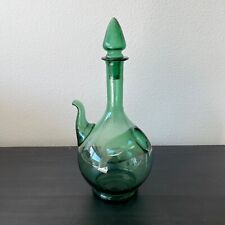 Blown Glass Wine Decanter Made in Italy Aladdin Style picture