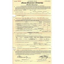 1930 Geo. W. Ring Buick Sedan Policy Edinburg Shenandoah Virginia L2-5 picture