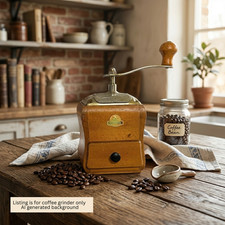 Vintage Zassenhaus Mokka Manual Coffee Grinder German Wood Hand Crank Burr Mill picture