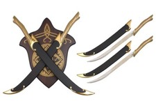 New Fighting Knives of Legolas Greenleaf Swords Sword Knife Elven Rings / Sheath picture
