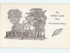 Unused Pre-1980 GREEN LEAF INN Kennebunk Maine ME L0476 picture