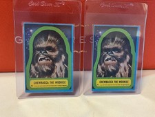 Very RARE 1977 Star Wars Scanlens #71 x2 both variations Chewbacca cards picture