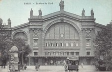 Gare du Nord North Paris Gare de l'Est 10th Arrondissement Vtg Postcard CP359 picture
