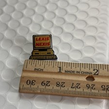 Neat Vintage Lexis Nexis Computer Legal Attorney Lapel Pin Pinback Legaltech picture