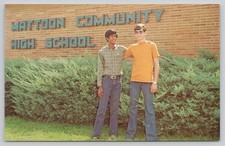 1973 Mattoon Community High School IL AFS Student Photo Postcard Dexter Press picture