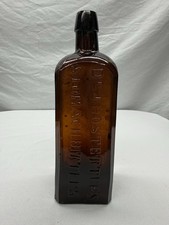 Antique 1890's Amber Hostetters Bitters Bottle picture
