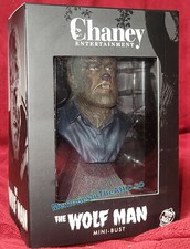 Trick or Treat Studios Wolfman Lon Chaney Mini Bust Universal Movie Monsters NEW picture