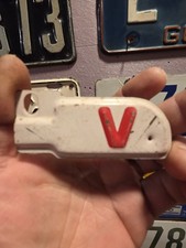 Nice Original 1943 California License Plate Tab. V For Victory WW11 picture