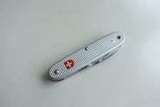 Superb VTG 1978 Model Soldier Alox Swiss Army Knife Wenger Delemont Military 78 picture