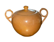 Lusterware Porcelain Lidded Handled Sugar Bowl Set Japan picture