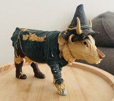 Retired Westland Cow Parade 2002 Wizard Of Oz Scarecrow Cow Figurine #7243 picture