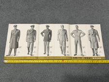 Ww2 1945 Smith Gray Officers Uniform Advertising Booklet/ Poster Army Coat NY picture