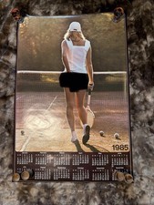 Vintage Iconic Tennis Girl Calendar - 1985 US picture