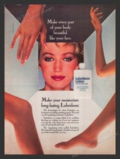 Lubriderm 1980s Print Advertisement Ad 1984 Lotion Face, Legs, Arms, Hands picture