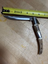 VTG J.J. Martinez Navaja Arabe Ratchet Stag Pocket Folding Knife Spain picture