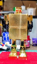 Popy Chogokin GB-37 Gold Lightan 1981 Vintage Japan Diecast Gold Finish Robot picture