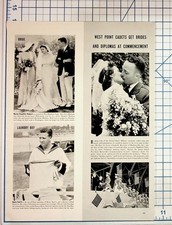 1940s Magazine Page Katharine Hepburn Sister Wedding Henry Ford II West Point picture
