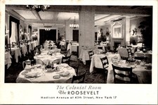Colonial Room Roosevelt Hotel Madison Avenue New York City New York Postcard picture