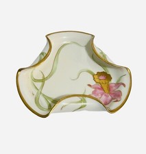 Antique Limoges Hand Painted Floral Orchid Design plate signed picture