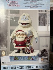 Rudolph, Bumble and Santa Traditions by Jim Shore  COSTCO Holiday.   A KEEPSAKE picture