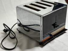 Vintage Toastmaster D136 Wide 4 Slot Pastry Toaster Tested-Works picture