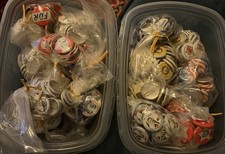Lot of 100s Vintage Political Campaign Buttons Pins NOS 1970s Repos picture