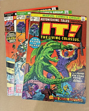Astonishing Tales #22 23 24 Marvel 1974 IT Living Colossus Fin Fang Foom Lot picture