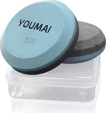 Round Sharpening Stone Dual Grit Axe Edge Blade Hand Tool Puck Sharpener picture