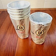 BOSTON BRUINS COORS Light Beer Aluminum Pint Glass Cup COLD Activated Metal 24oz picture