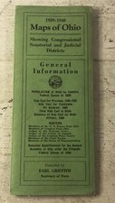VTG 1939-40 Maps Of Ohio Showing Congressional Senatorial & Judicial Districts picture