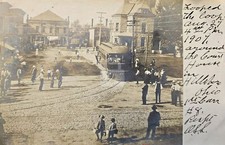 Hillsboro Tram Streetcar Ohio OH Trolley RPPC Postcard Copy picture