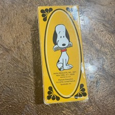 Vintage 1970 Avon Snoopy Hair Brush And Comb New In Box “Comb Missing” picture