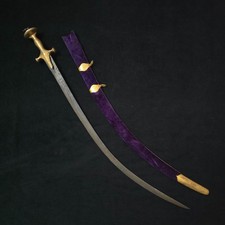 Nice Antique Mughal Perisan Tombak wootz Tulwar shamshir saber sword 19c picture