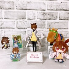 Agnes Tachyon 6 Item Set Figure Plush Keychain Stand Card Umamusume Derby picture