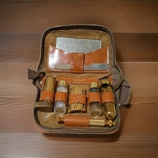 Antique Gillette Men's Travel Kit w/Leather Case A1 picture