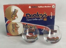 Dooley's Toffee Rockers Box of 6 Liqueur Glasses Swirling Round Bottoms New picture