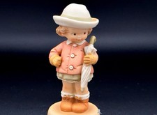Enesco Memories of Yesterday Figurine – Girl with Umbrella – Vintage Collectible picture