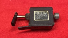 Antique Vintage VEEDER ROOT 5 DIGIT Mechanical BAIL COUNTER Works Resets Counts picture